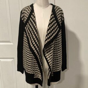 sioni open front wool blend cardigan M